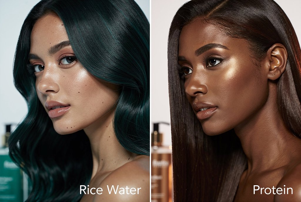 Rice Water vs Protein Treatments